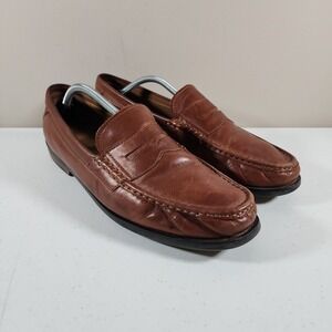 Cole Haan Shoes Mens Brown Leather Penny Loafers Size 13 M Pinch Maine Classic
